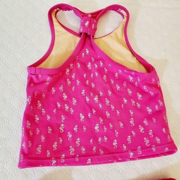 Land's End Seahorse Hot Pink Swim Set Size 2T - Picture 6 of 10